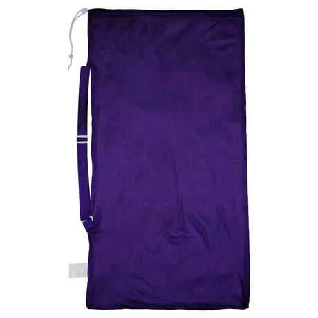 MESH EQUIPMENT BAG WITH SHOULDER STRAP WHITE