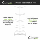 Champion Sports DOUBLE MEDICINE BALL TREE