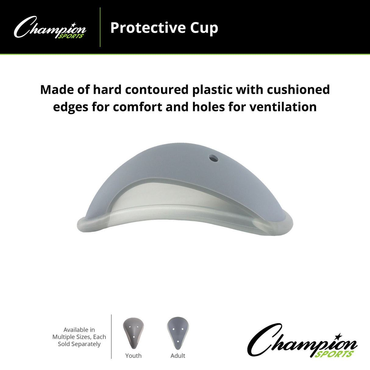 Champion Sports PROTECTIVE ATHLETIC CUP ADULT