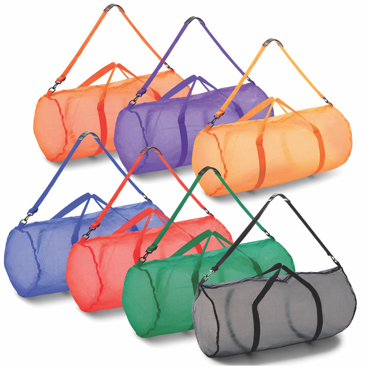 MESH DUFFEL BAG BLACK