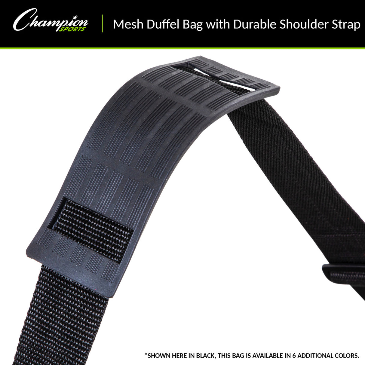 MESH DUFFEL BAG BLACK