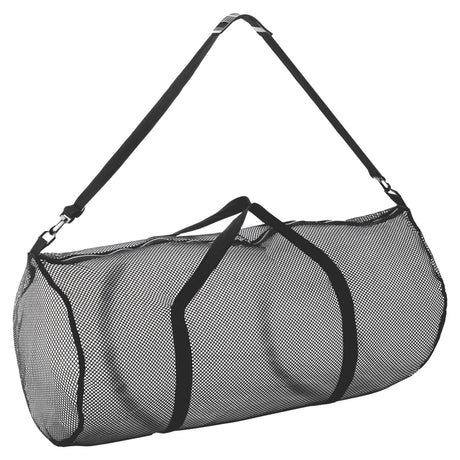 MESH DUFFEL BAG BLACK