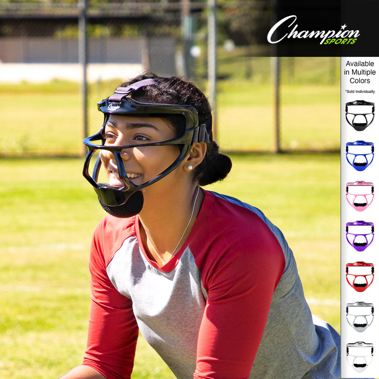 Champion Sports MAGNESIUM SOFTBALL FACEMASK ADULT/BLACK
