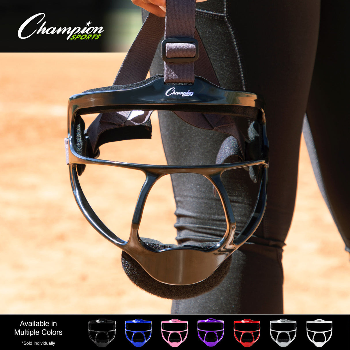 Champion Sports MAGNESIUM SOFTBALL FACEMASK ADULT/BLACK