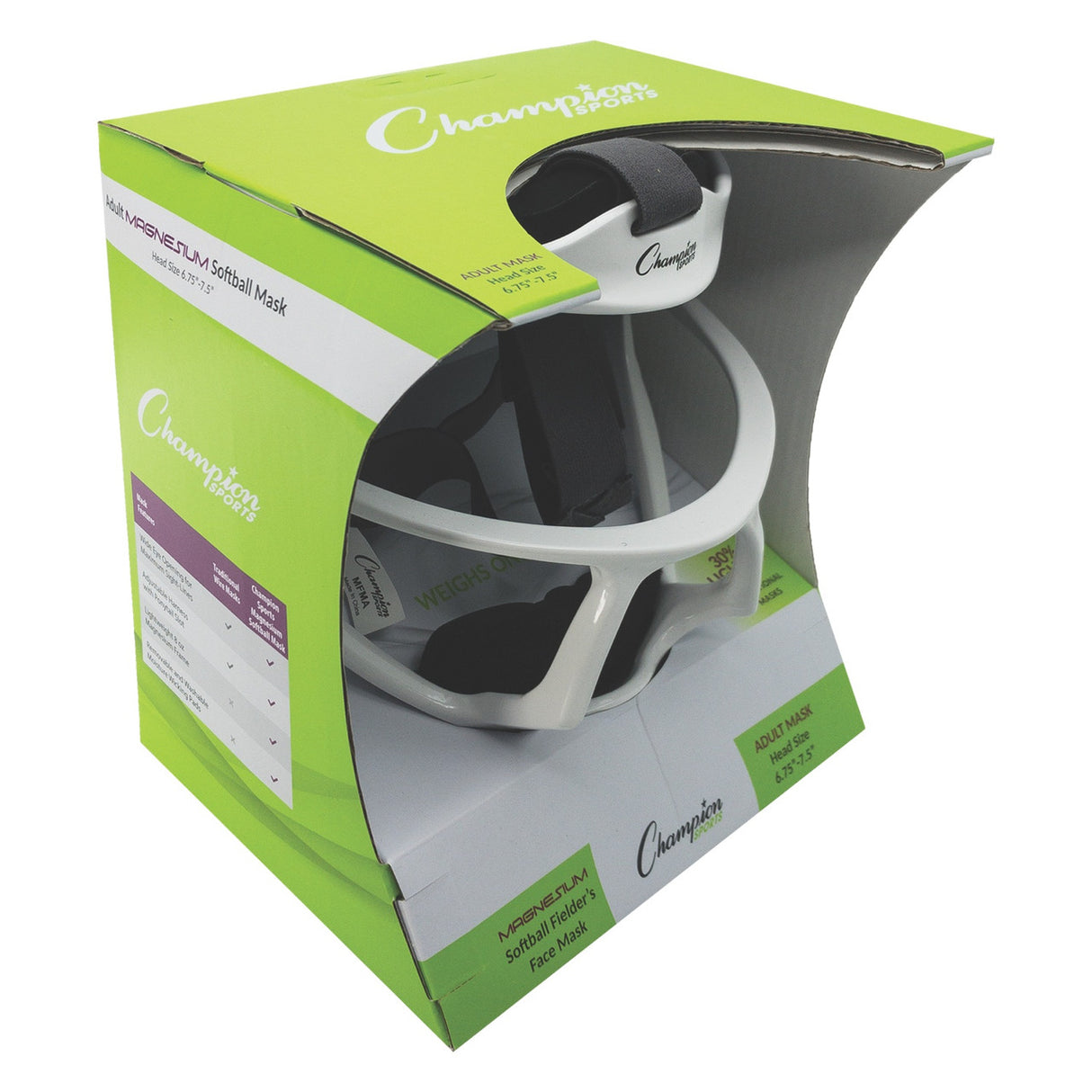 Champion Sports MAGNESIUM SOFTBALL FACEMASK ADULT/BLACK
