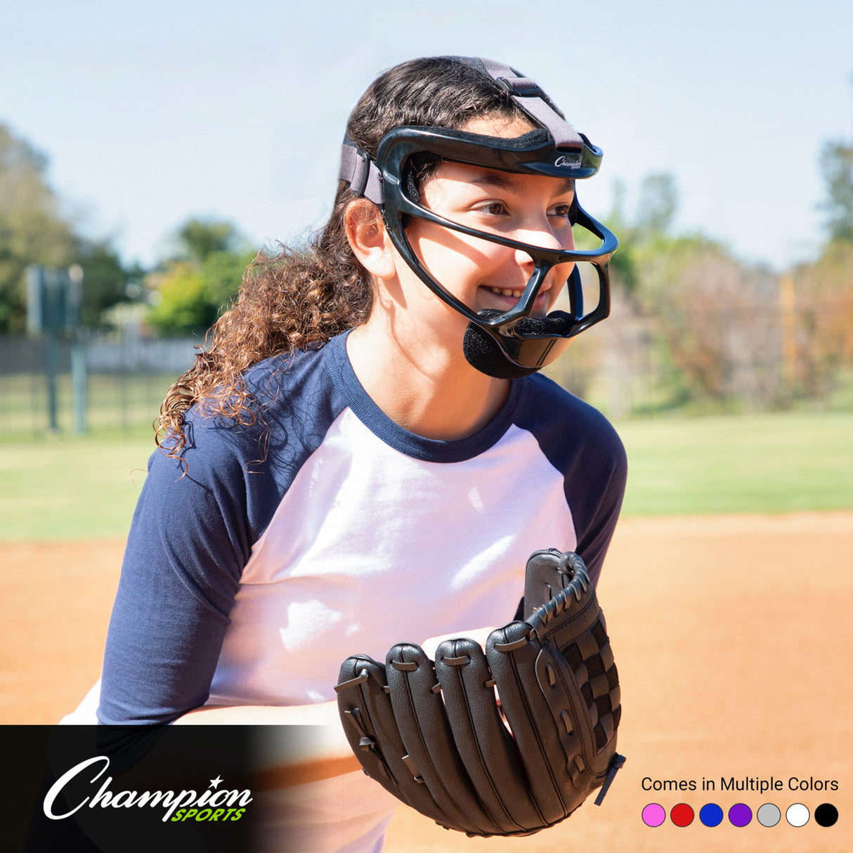 Champion Sports SOFTBALL FIELDER'S FACE MASK ADULT/BLACK