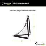 Champion Sports MINI LACROSSE GOAL