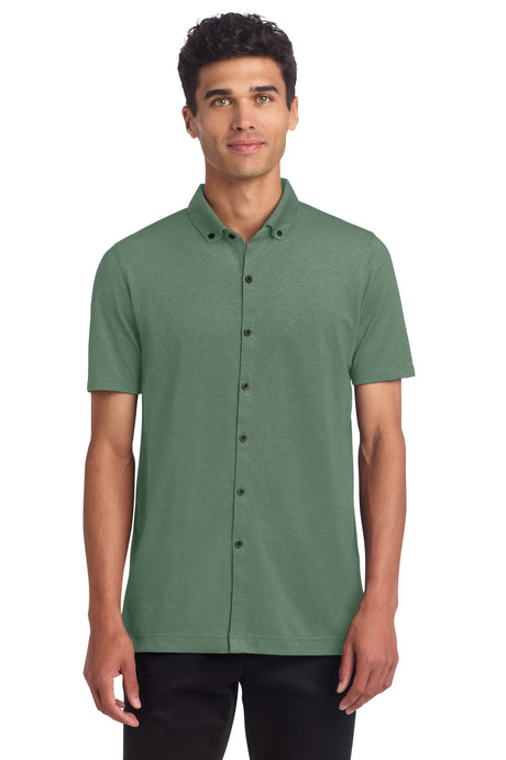 Mercer+Mettle ®  Stretch Pique Full-Button Polo MM1006 - Mercer+Mettle MM1006