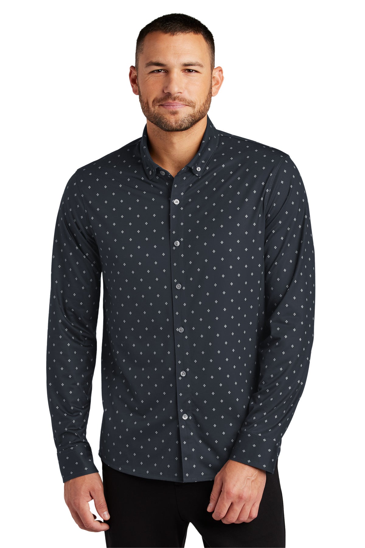 Mercer+Mettle ®  Stretch Jersey Long Sleeve Shirt MM1018 - Mercer+Mettle MM1018