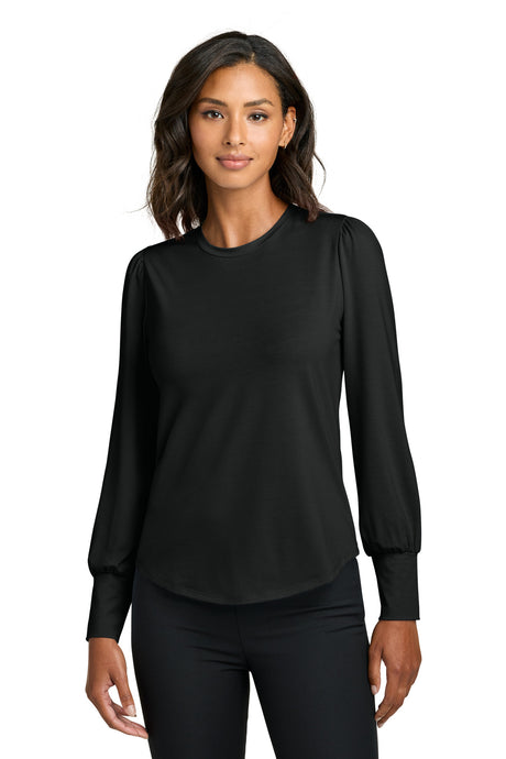 Mercer+Mettle ®  Women's Stretch Jersey Long Sleeve Blouson Top MM1019 - Mercer+Mettle MM1019