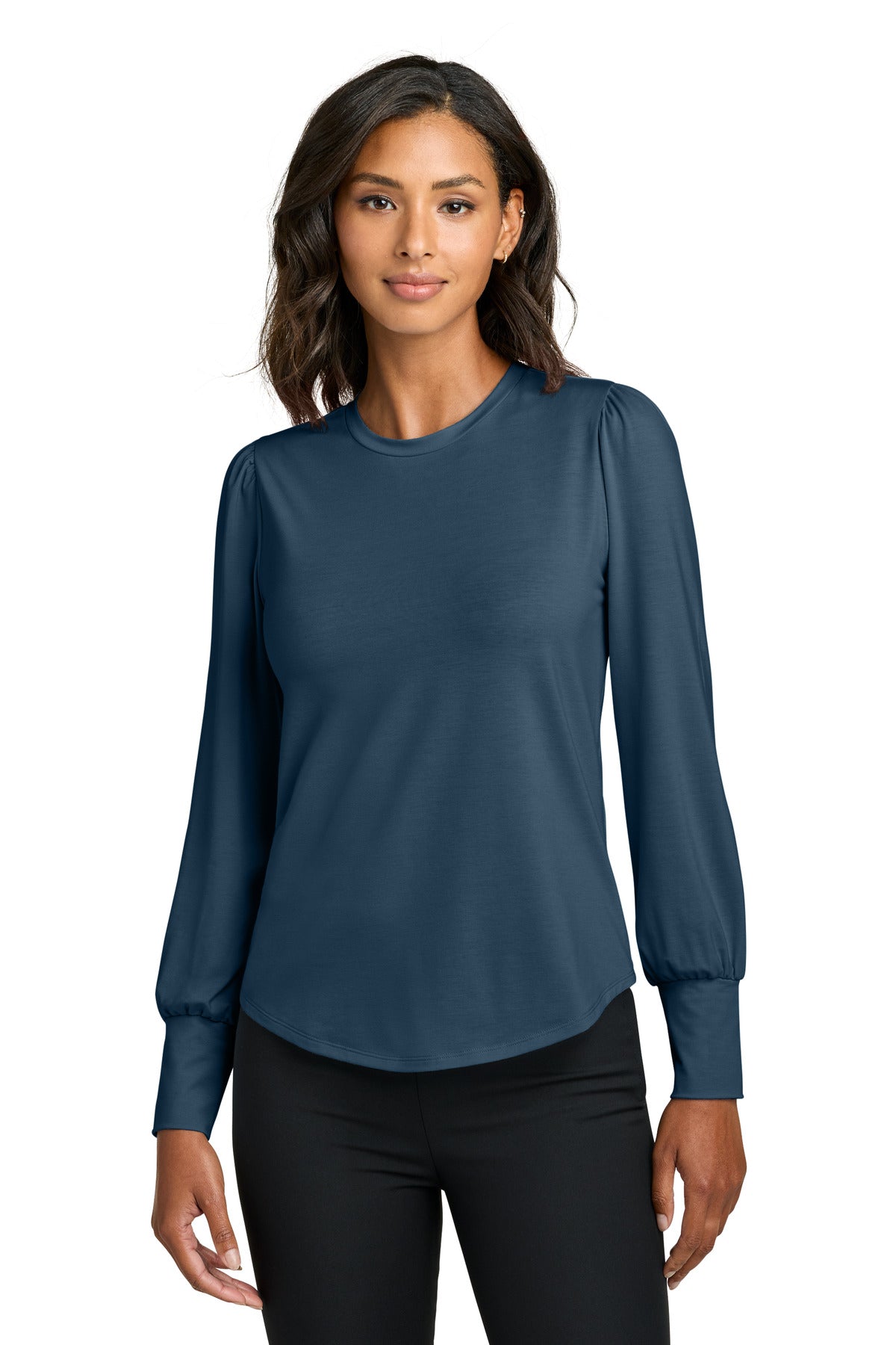 Mercer+Mettle ®  Women's Stretch Jersey Long Sleeve Blouson Top MM1019 - Mercer+Mettle MM1019