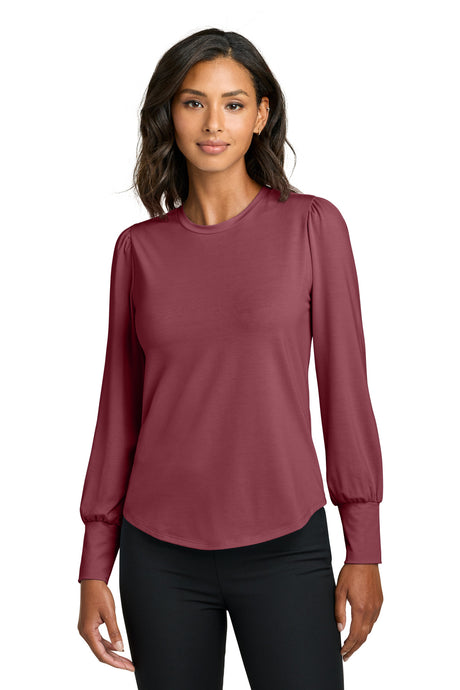 Mercer+Mettle ®  Women's Stretch Jersey Long Sleeve Blouson Top MM1019 - Mercer+Mettle MM1019