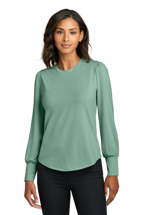 Mercer+Mettle ®  Women's Stretch Jersey Long Sleeve Blouson Top MM1019 - Mercer+Mettle MM1019