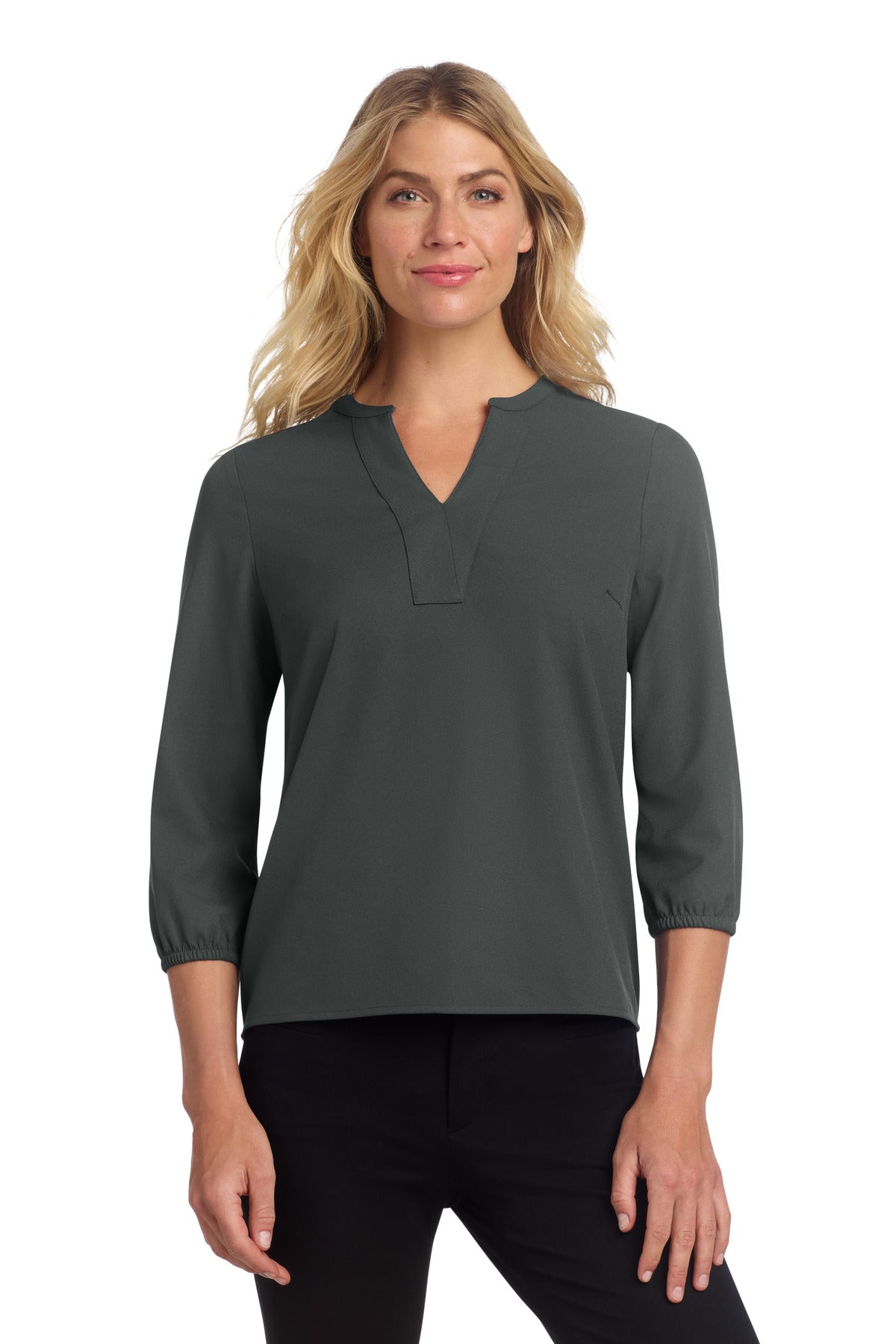 Mercer+Mettle ®  Women's Stretch Crepe 3/4-Sleeve Blouse MM2011 - Mercer+Mettle MM2011