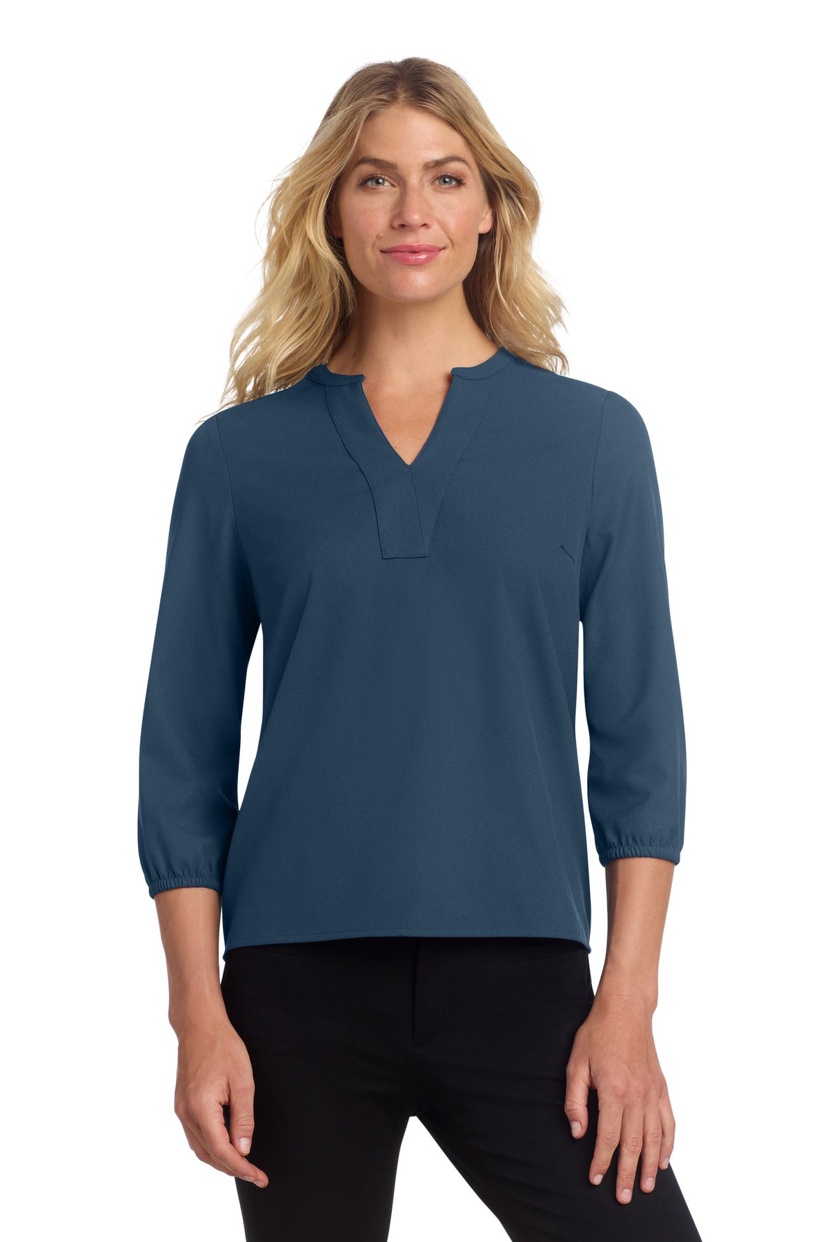 Mercer+Mettle ®  Women's Stretch Crepe 3/4-Sleeve Blouse MM2011 - Mercer+Mettle MM2011