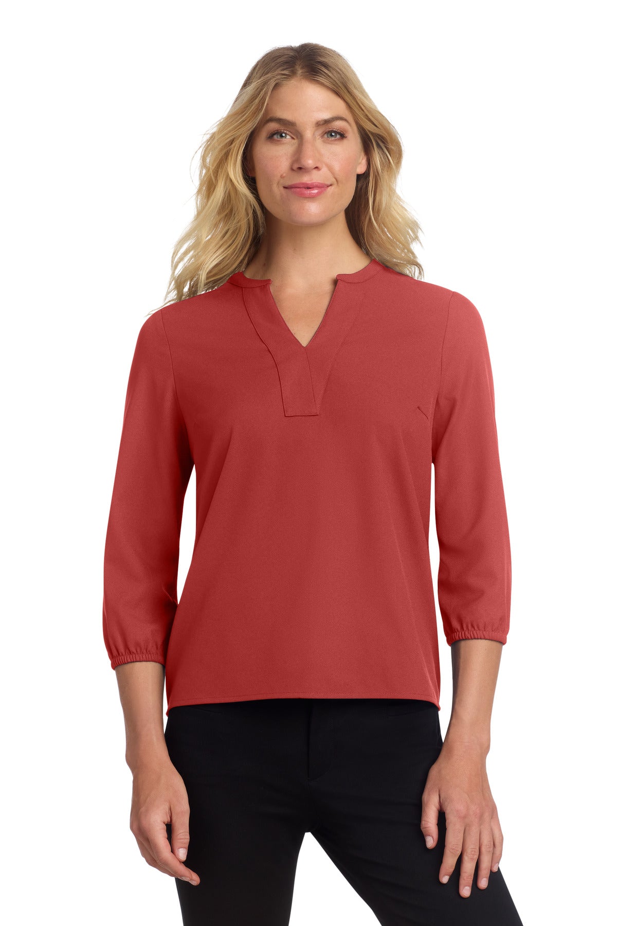 Mercer+Mettle ®  Women's Stretch Crepe 3/4-Sleeve Blouse MM2011 - Mercer+Mettle MM2011