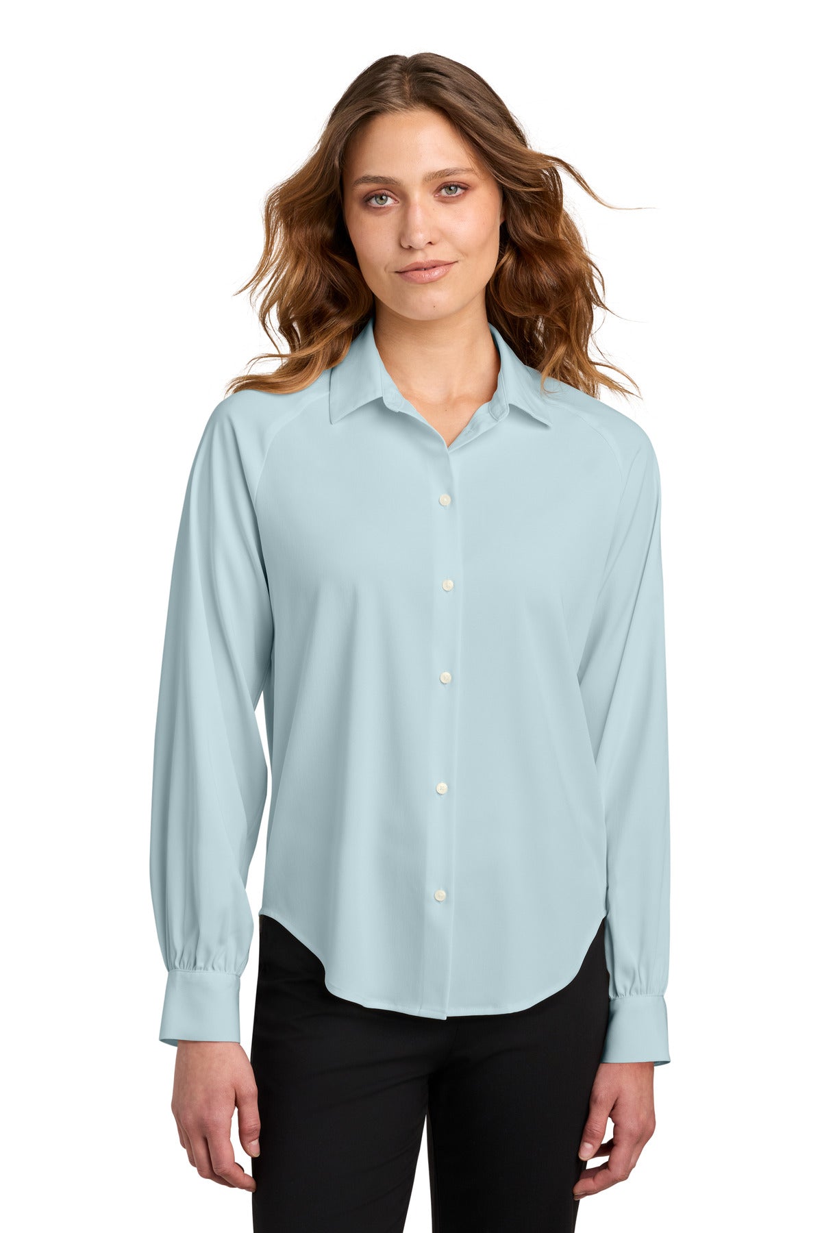 Mercer+Mettle MM2017 Womens Long Sleeve Buttery Soft Blouse