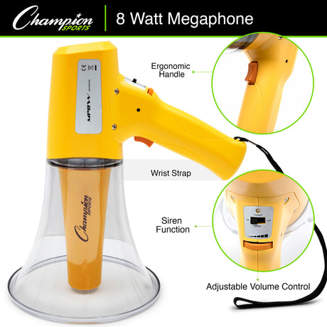 Champion Sports 8 WATT MEGAPHONE