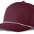 J7256 Clubhouse Performance Rope Cap - Merlot with White Rope (Front)