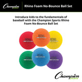 RHINO 3.5" RHINO FOAM NO BOUNCE BALL SET