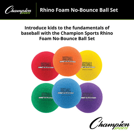 RHINO 3.5" RHINO FOAM NO BOUNCE BALL SET