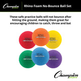 RHINO 3.5" RHINO FOAM NO BOUNCE BALL SET