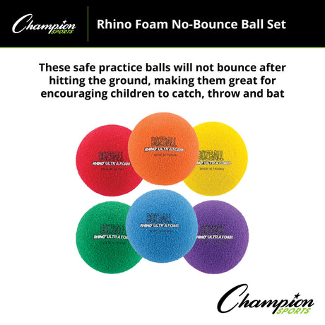 RHINO 3.5" RHINO FOAM NO BOUNCE BALL SET