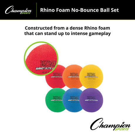 RHINO 3.5" RHINO FOAM NO BOUNCE BALL SET