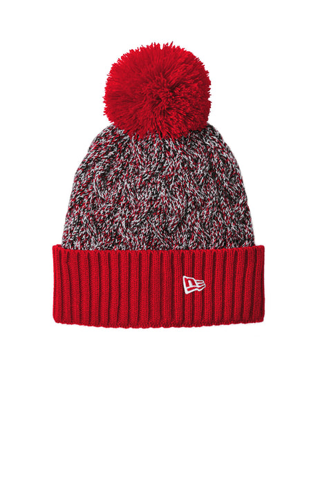 New Era NE910 Marled Knit Pom Beanie