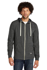 New Era NEA122 Sueded Cotton Blend Full-Zip Hoodie