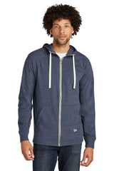 New Era NEA122 Sueded Cotton Blend Full-Zip Hoodie