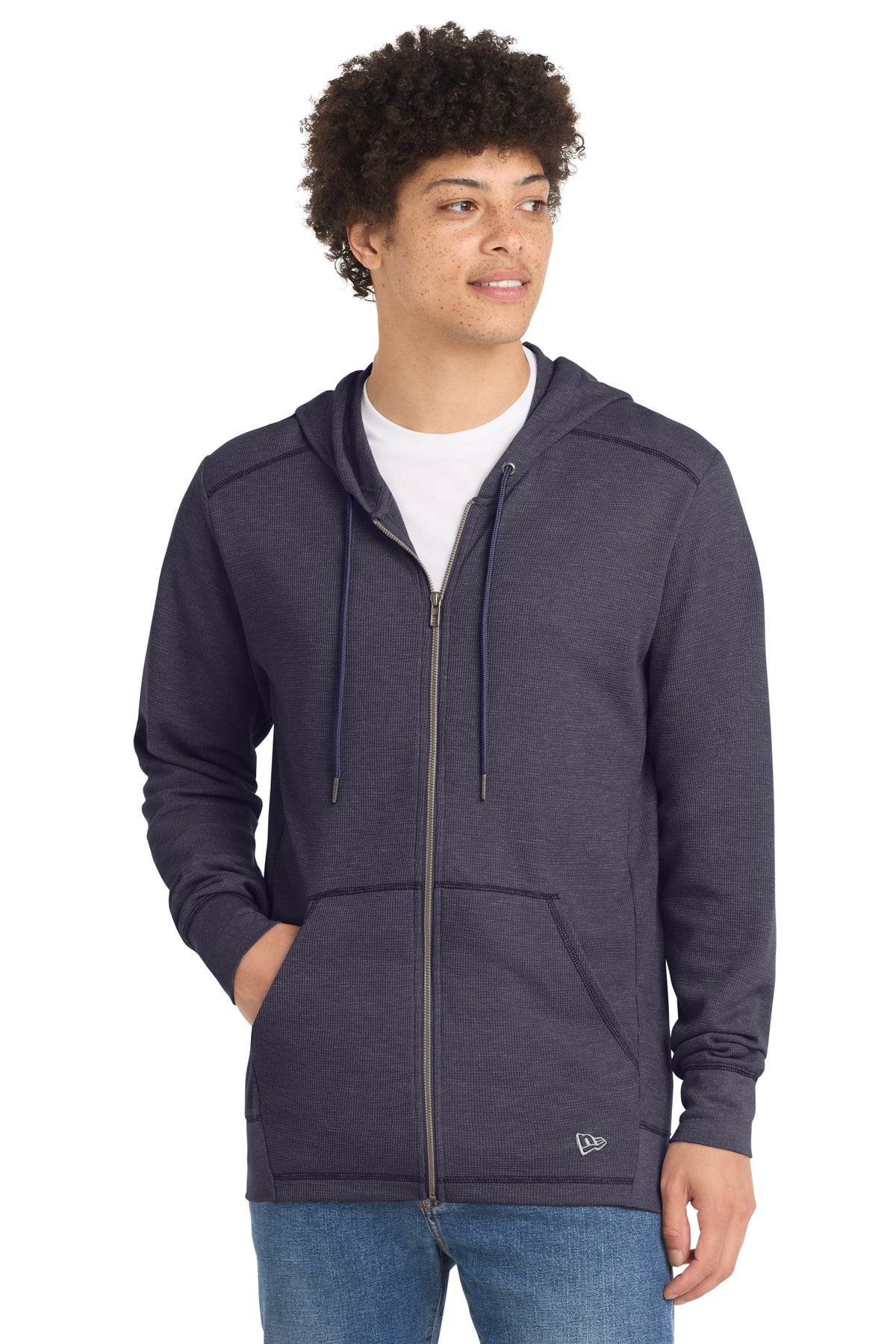 New Era NEA141 Thermal Full-Zip Hoodie