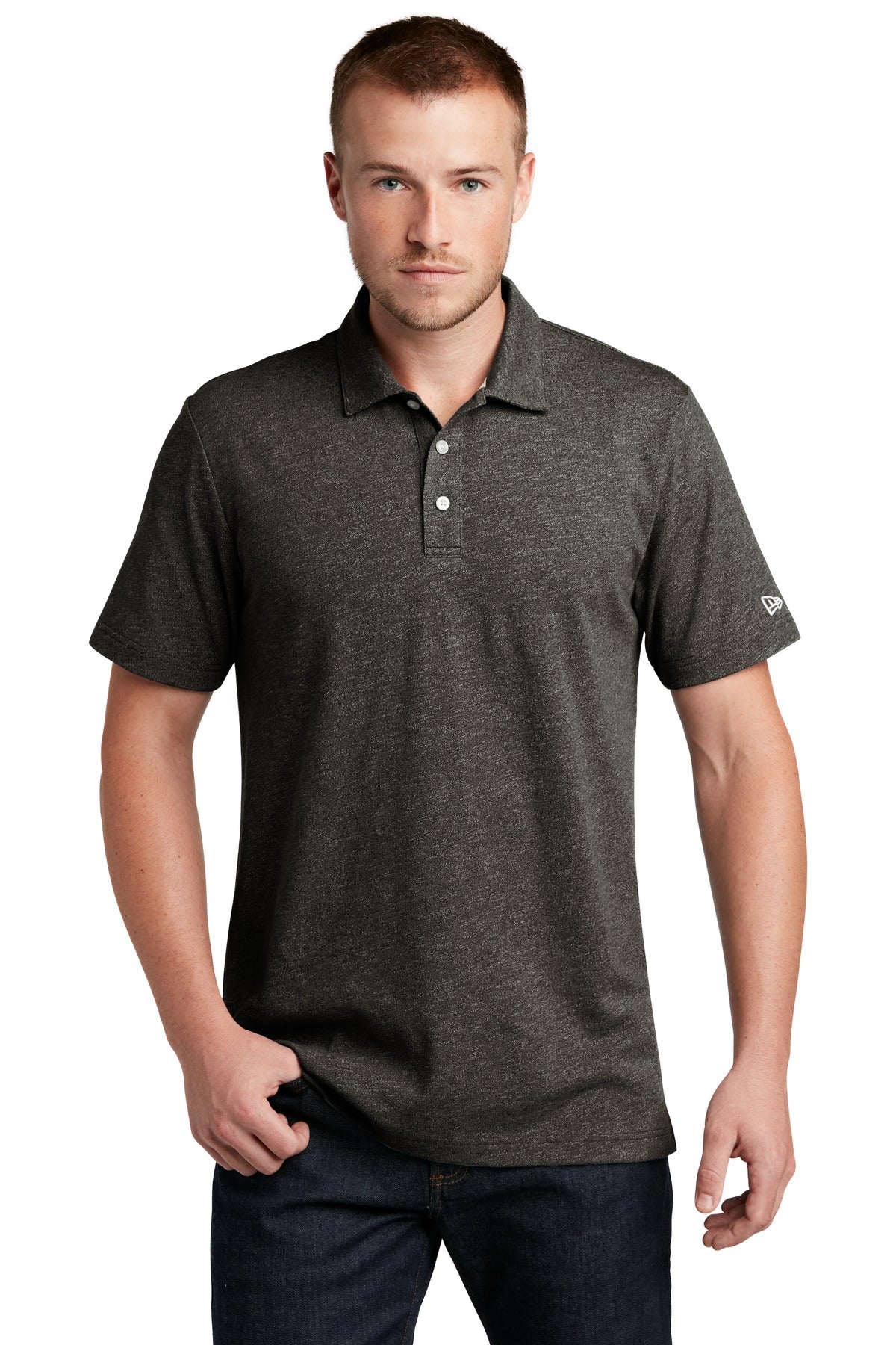 New Era NEA301 Slub Twist Polo