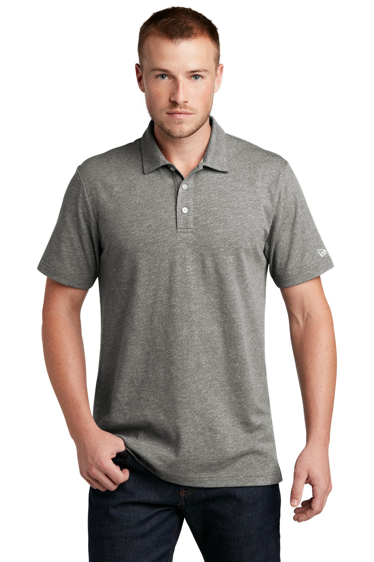 New Era NEA301 Slub Twist Polo