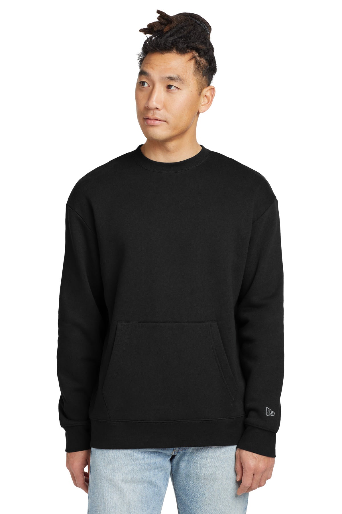 New Era NEA527 Heritage Fleece Pocket Crew