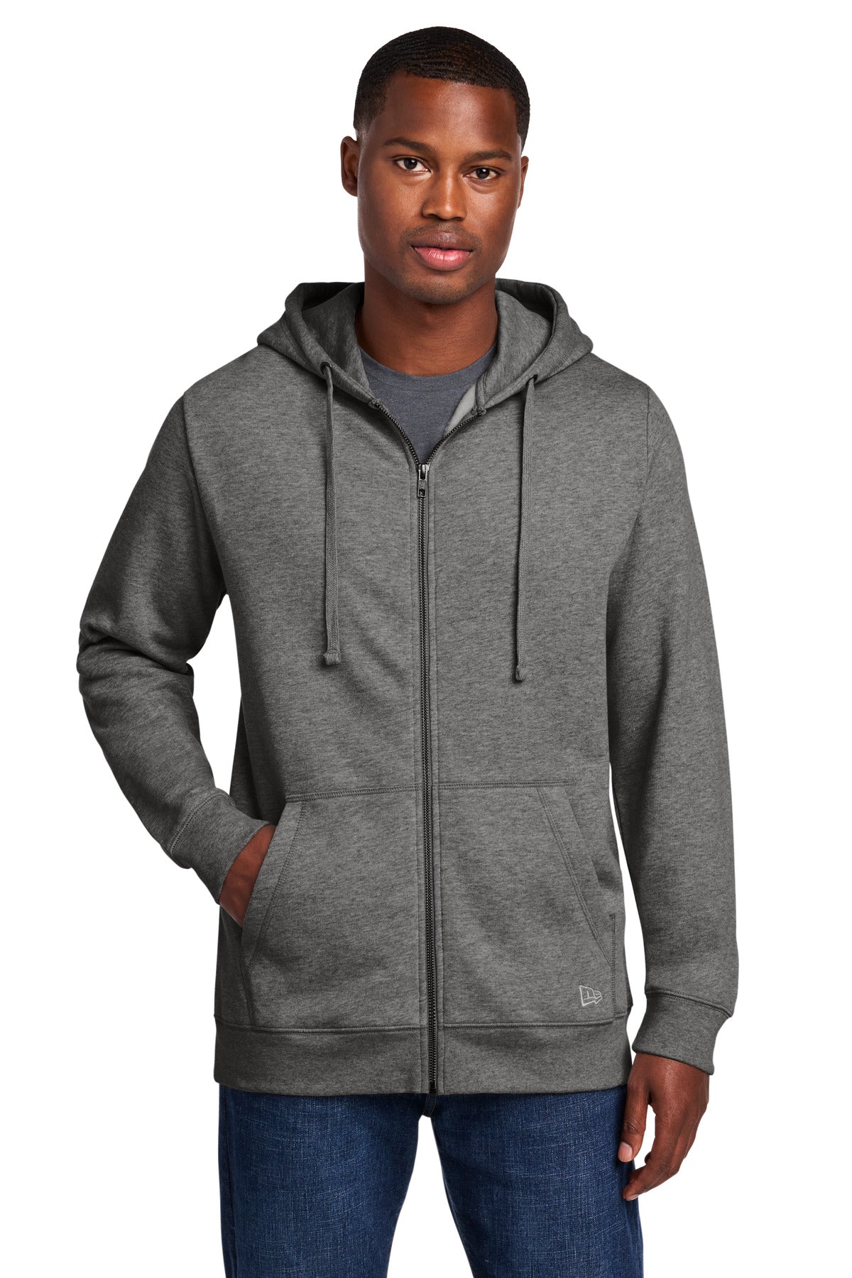 New Era NEA551 Comeback Fleece Full-Zip Hoodie