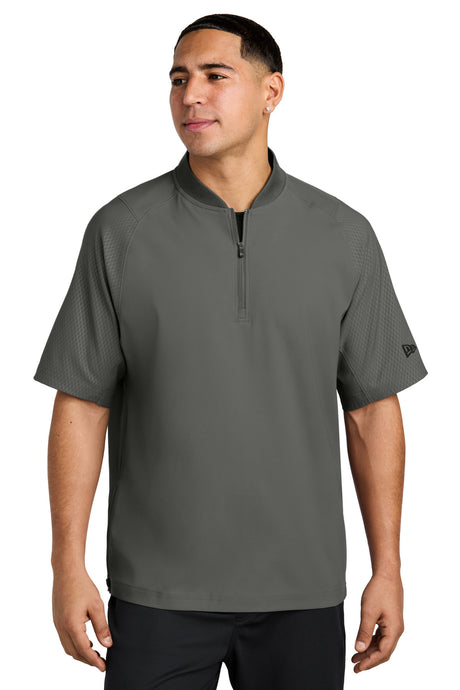 New Era NEA600 Cage Short Sleeve 1/4-Zip Jacket