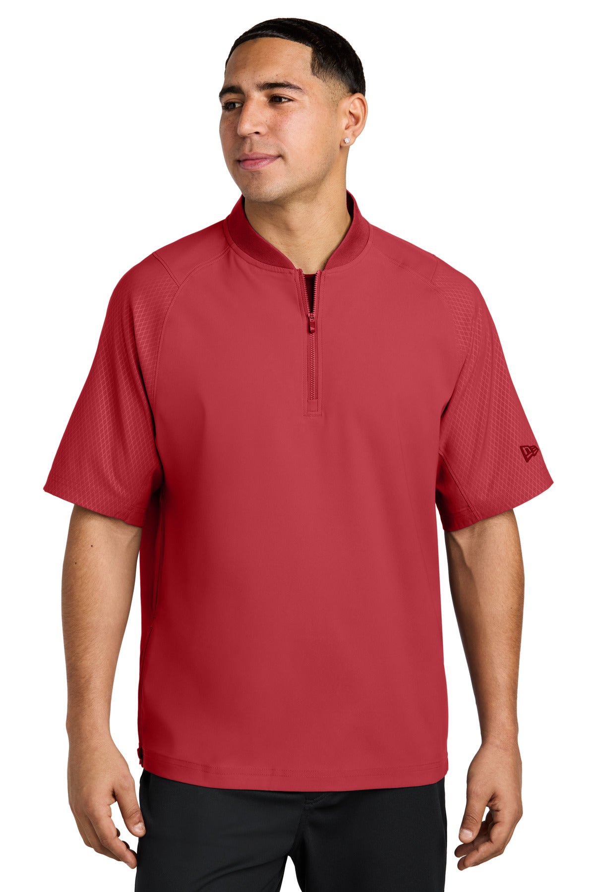 New Era NEA600 Cage Short Sleeve 1/4-Zip Jacket