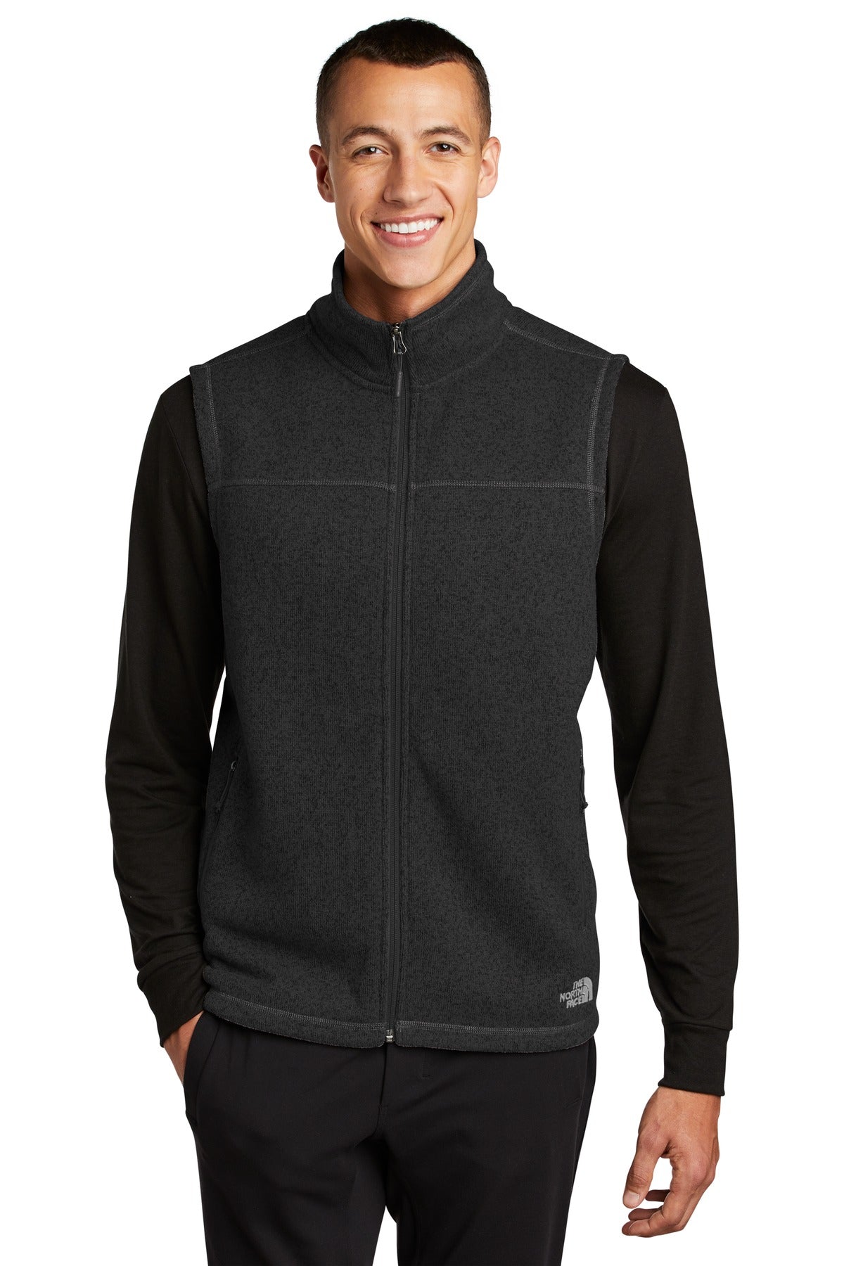 The North Face NF0A47FA Heavyweight Sweater-Knit Fleece Vest