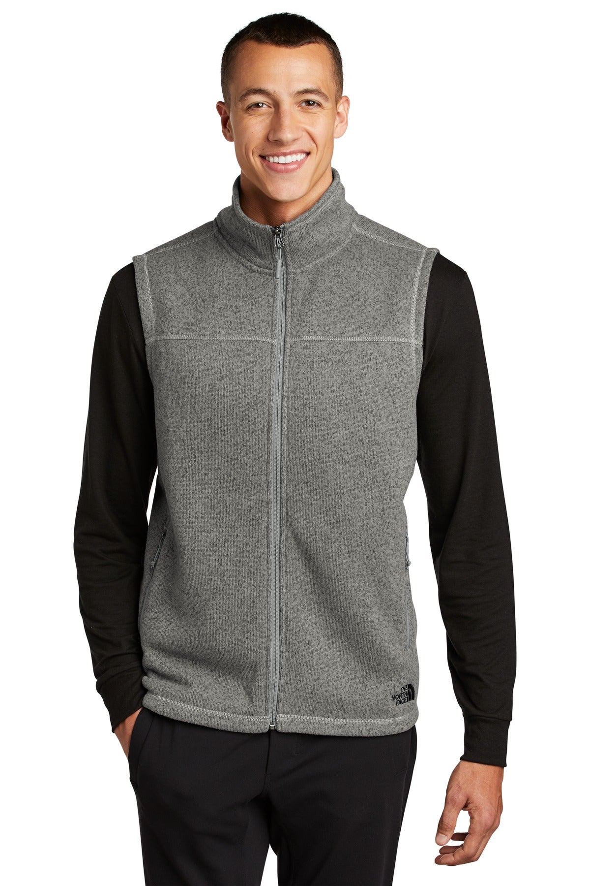 The North Face NF0A47FA Heavyweight Sweater-Knit Fleece Vest
