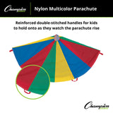 Champion Sports NYLON MULTICOLOR PARACHUTE 12'D