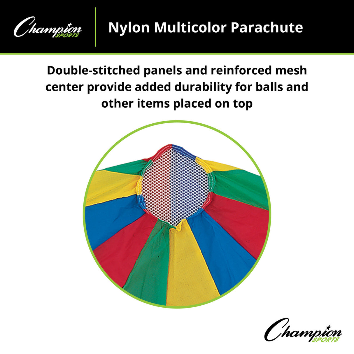 Champion Sports NYLON MULTICOLOR PARACHUTE 12'D