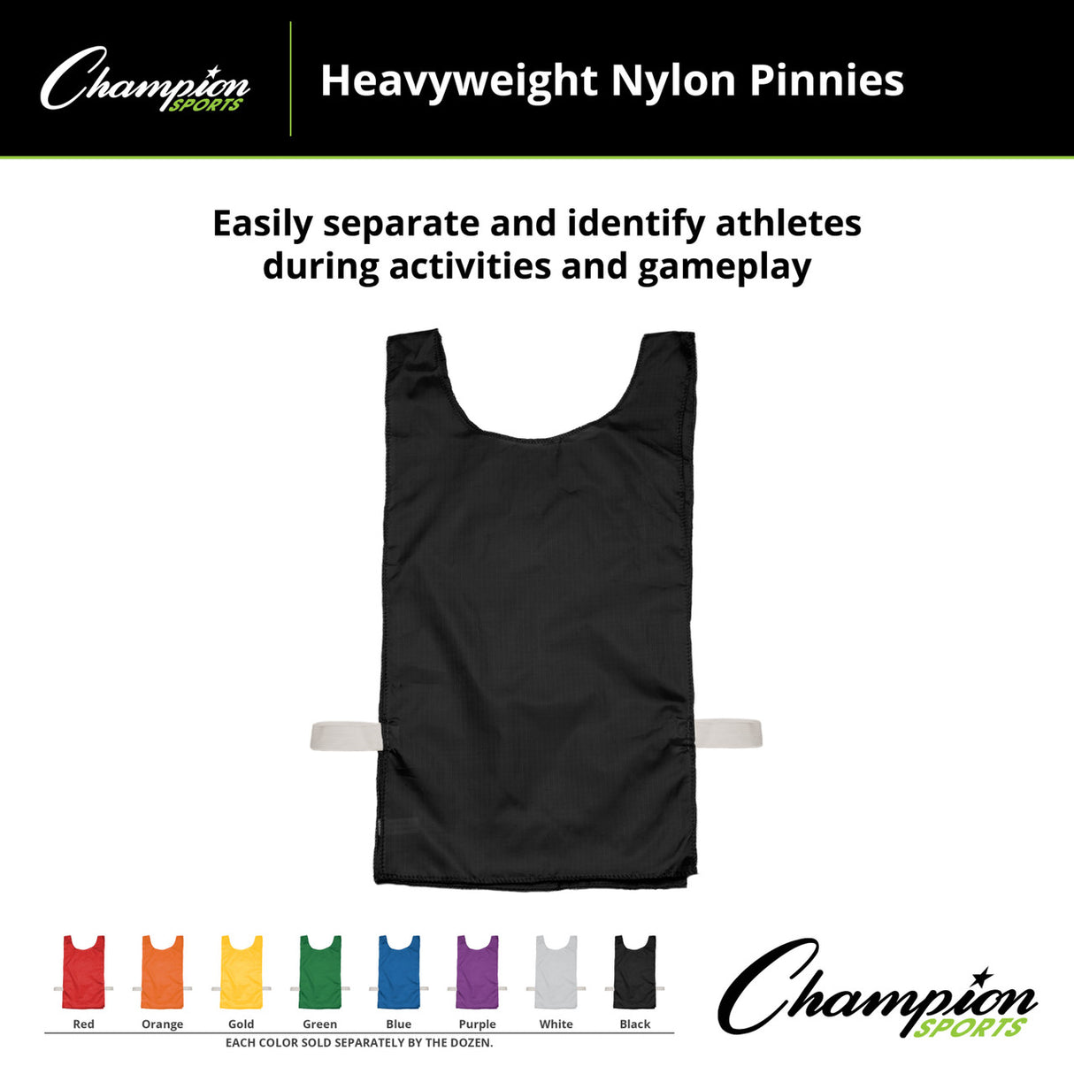 HEAVYWEIGHT NYLON PINNIES, YOUTH BLUE