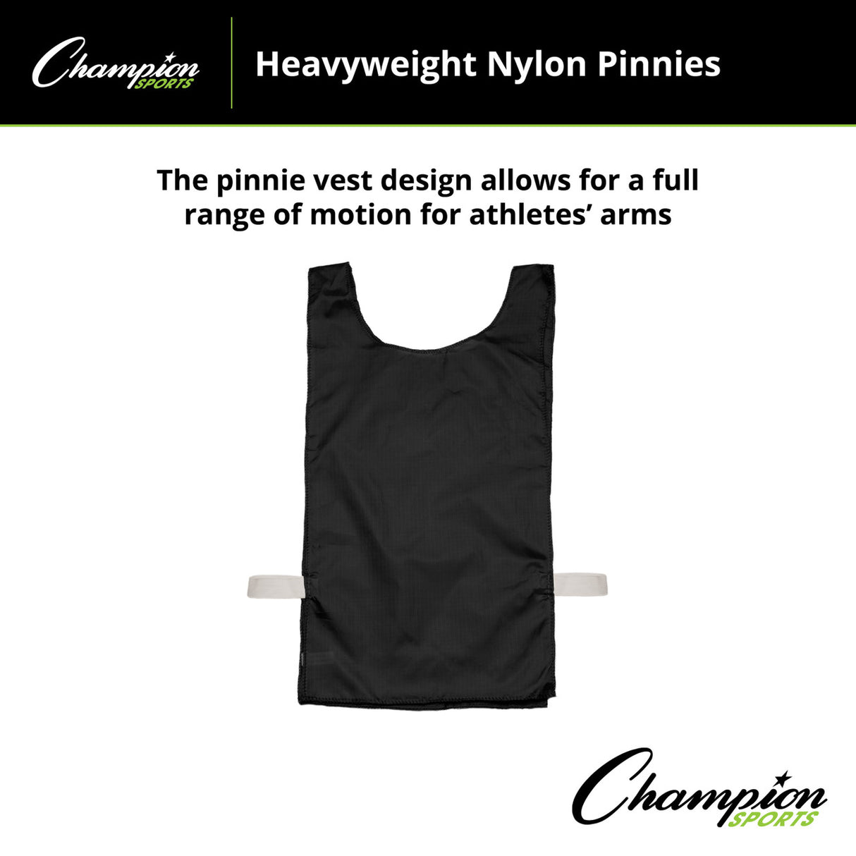 HEAVYWEIGHT NYLON PINNIES, YOUTH BLUE