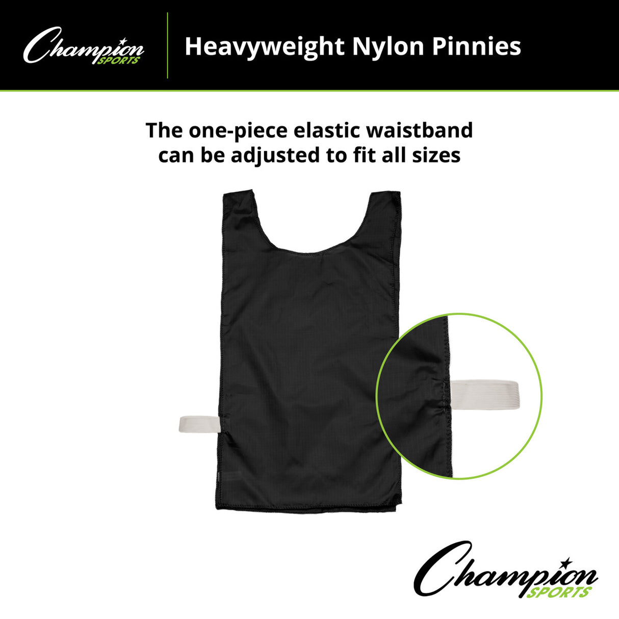 HEAVYWEIGHT NYLON PINNIES, YOUTH BLUE
