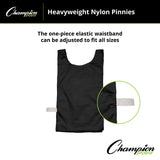 HEAVYWEIGHT NYLON PINNIES, YOUTH BLUE