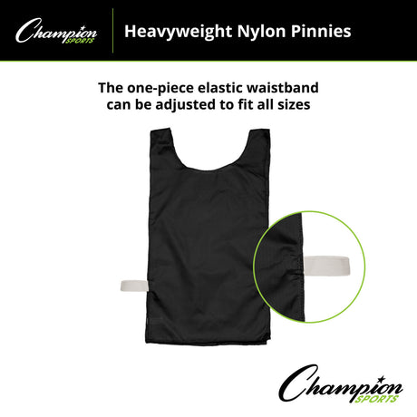HEAVYWEIGHT NYLON PINNIES, YOUTH BLUE