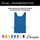 HEAVYWEIGHT NYLON PINNIES, YOUTH BLUE