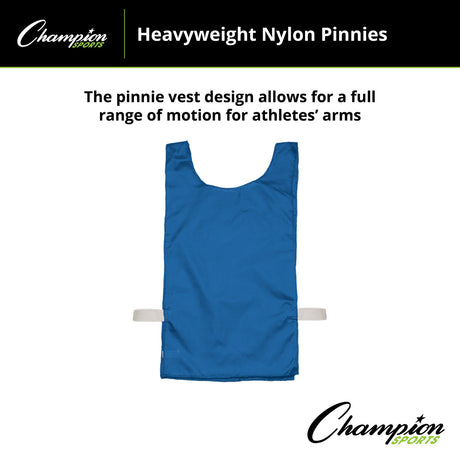 HEAVYWEIGHT NYLON PINNIES, YOUTH BLUE