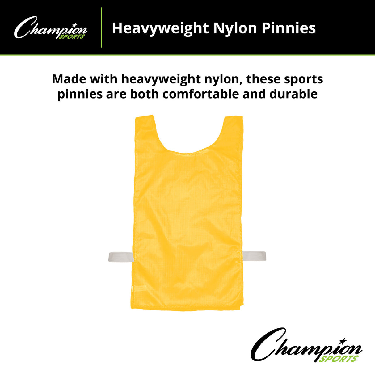 HEAVYWEIGHT NYLON PINNIES, YOUTH BLUE